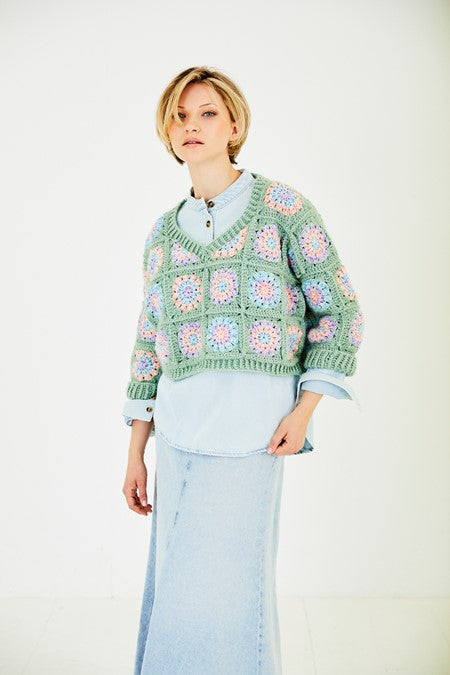 Aran Crochet Cardigan & jumper pattern | 10172