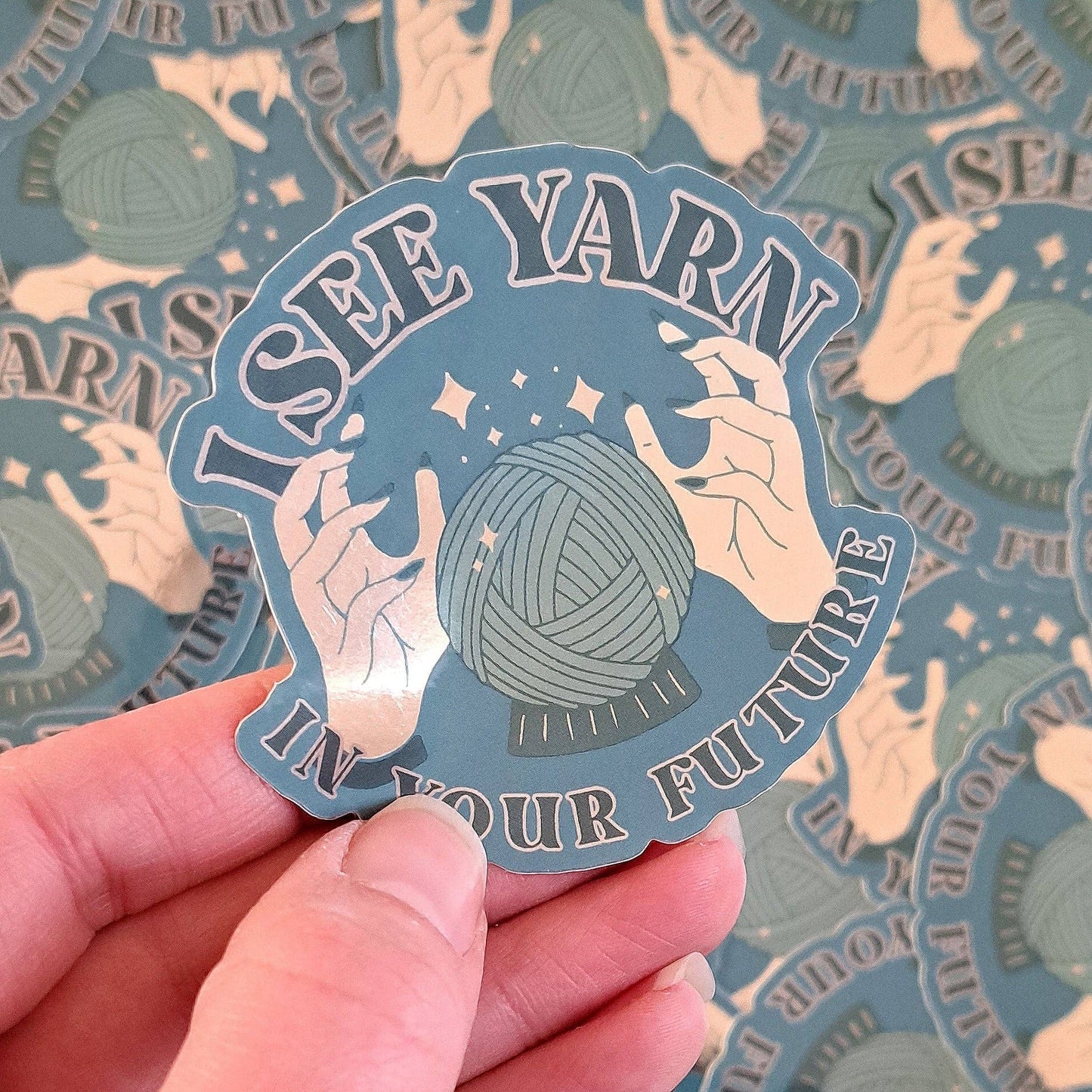 I See Yarn In Your Future Sticker | Knitting Crochet Fun