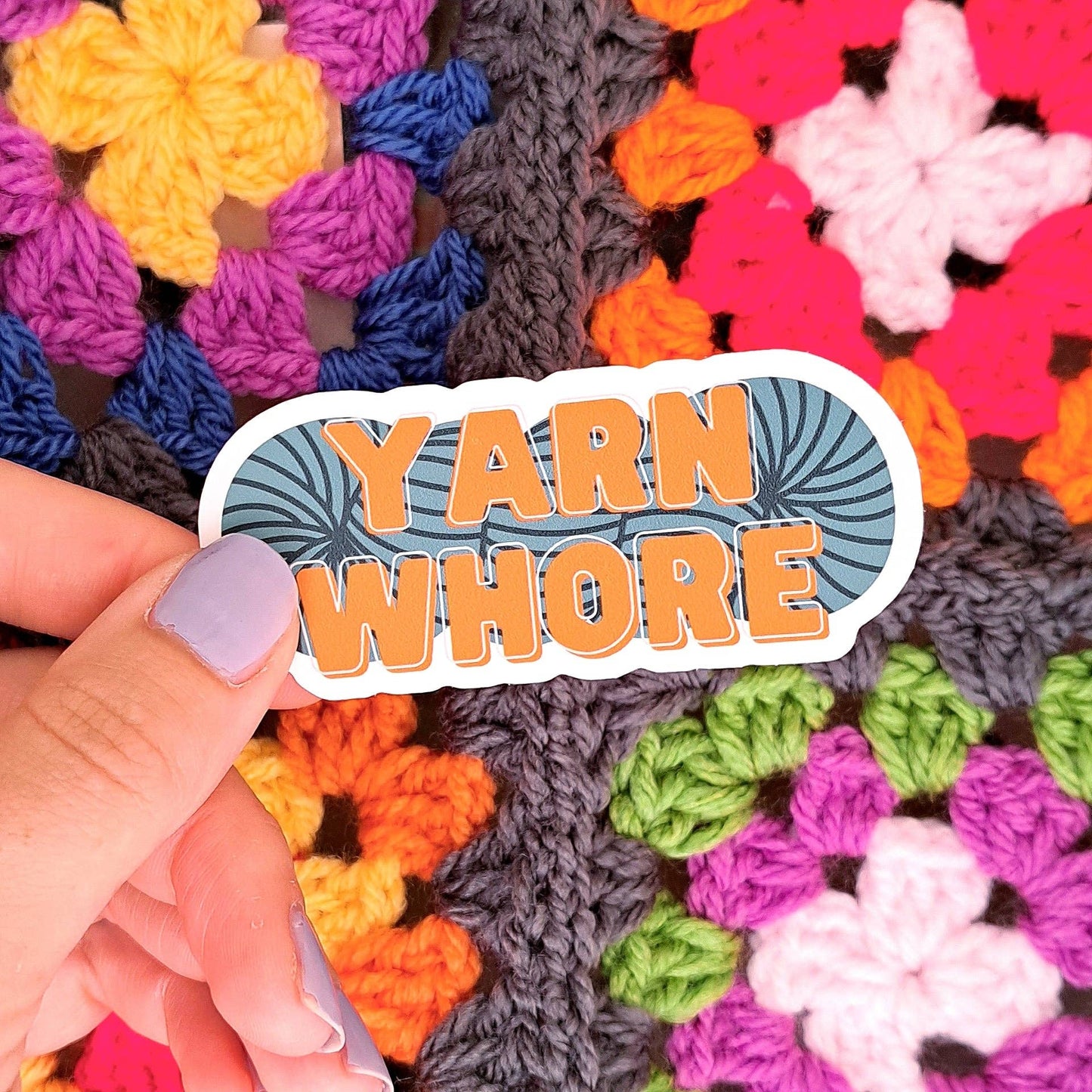 Yarn Whore Sticker | NSFW Crochet Knitting sticker