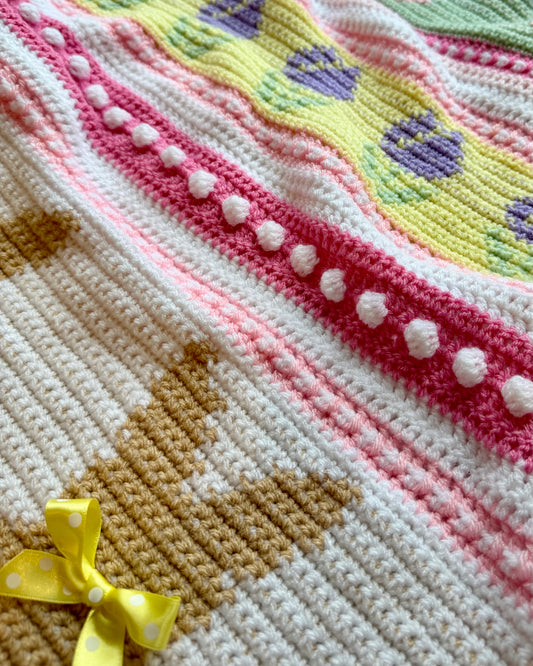 Stylecraft Easter Moments blanket kit | Made by Anita Gibney