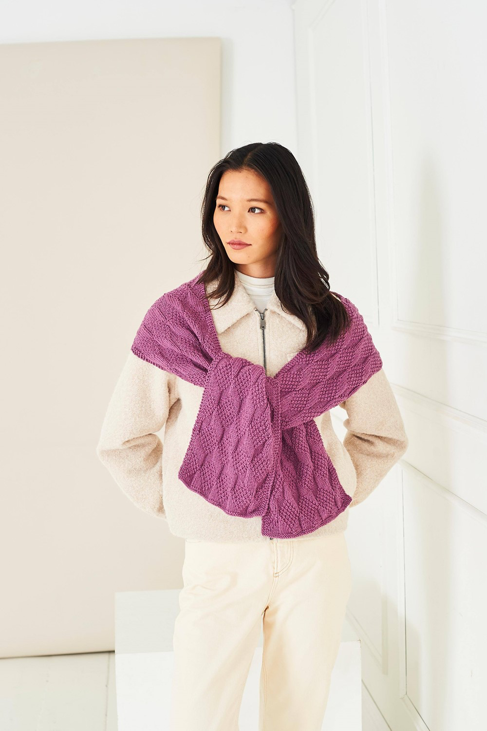 Stylecraft Pattern 10282 - Textured Sweater, Top & Scarf