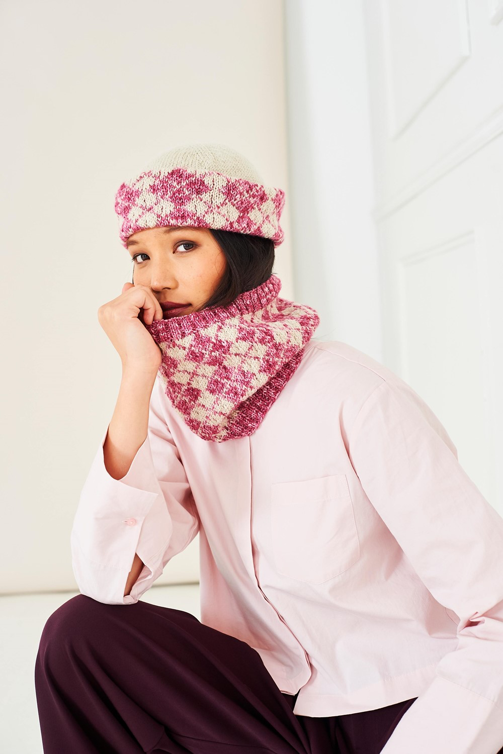 Stylecraft Pattern 10285 - Fair Isle Tank, Hat & Cowl