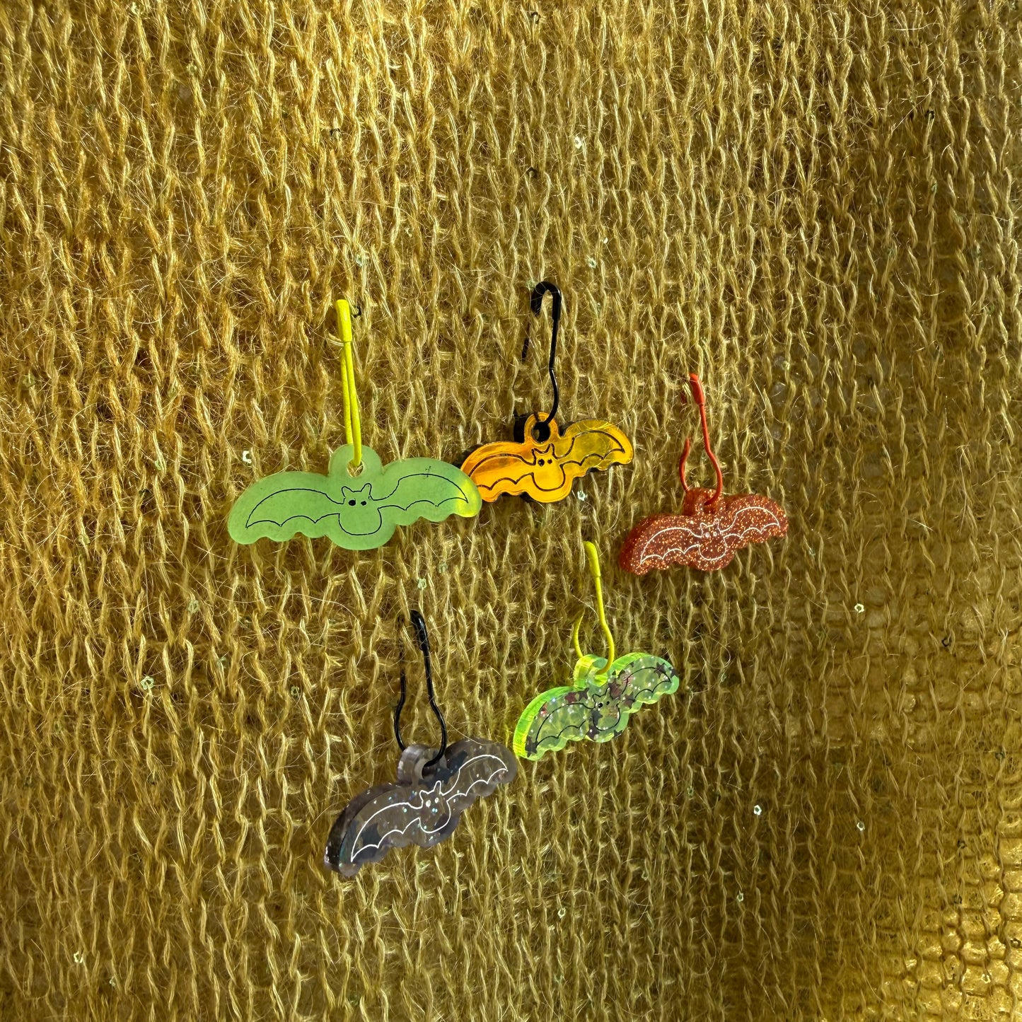 Spooky Bat Stitch Markers