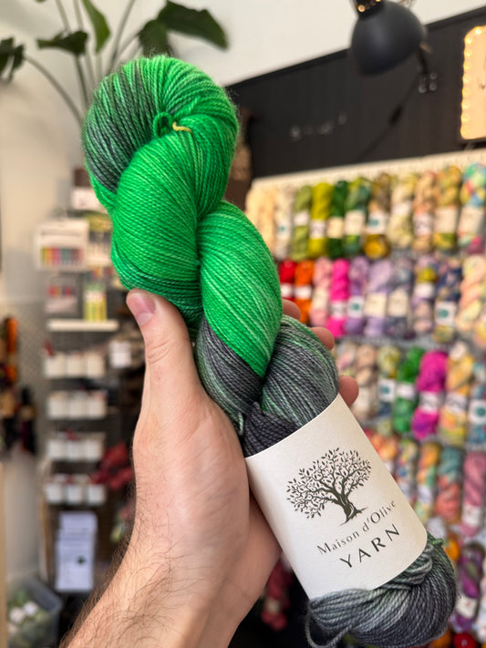 4ply/ SOCK from Maison d'Olive | Emerald Evening