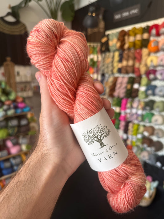 4ply SOCK from Maison d'Olive | Blush sparkle