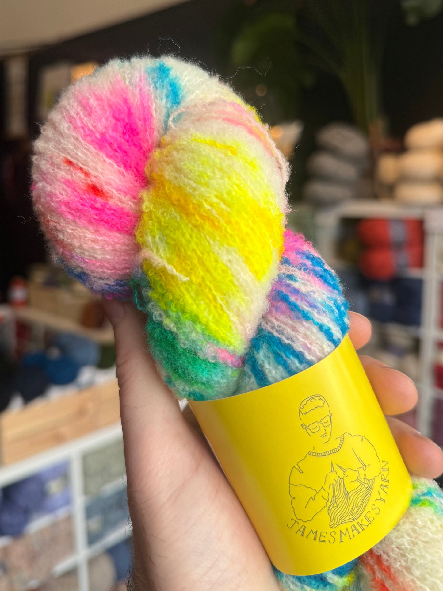 Merino Boucle from James Makes Yarn | Tamagotchi