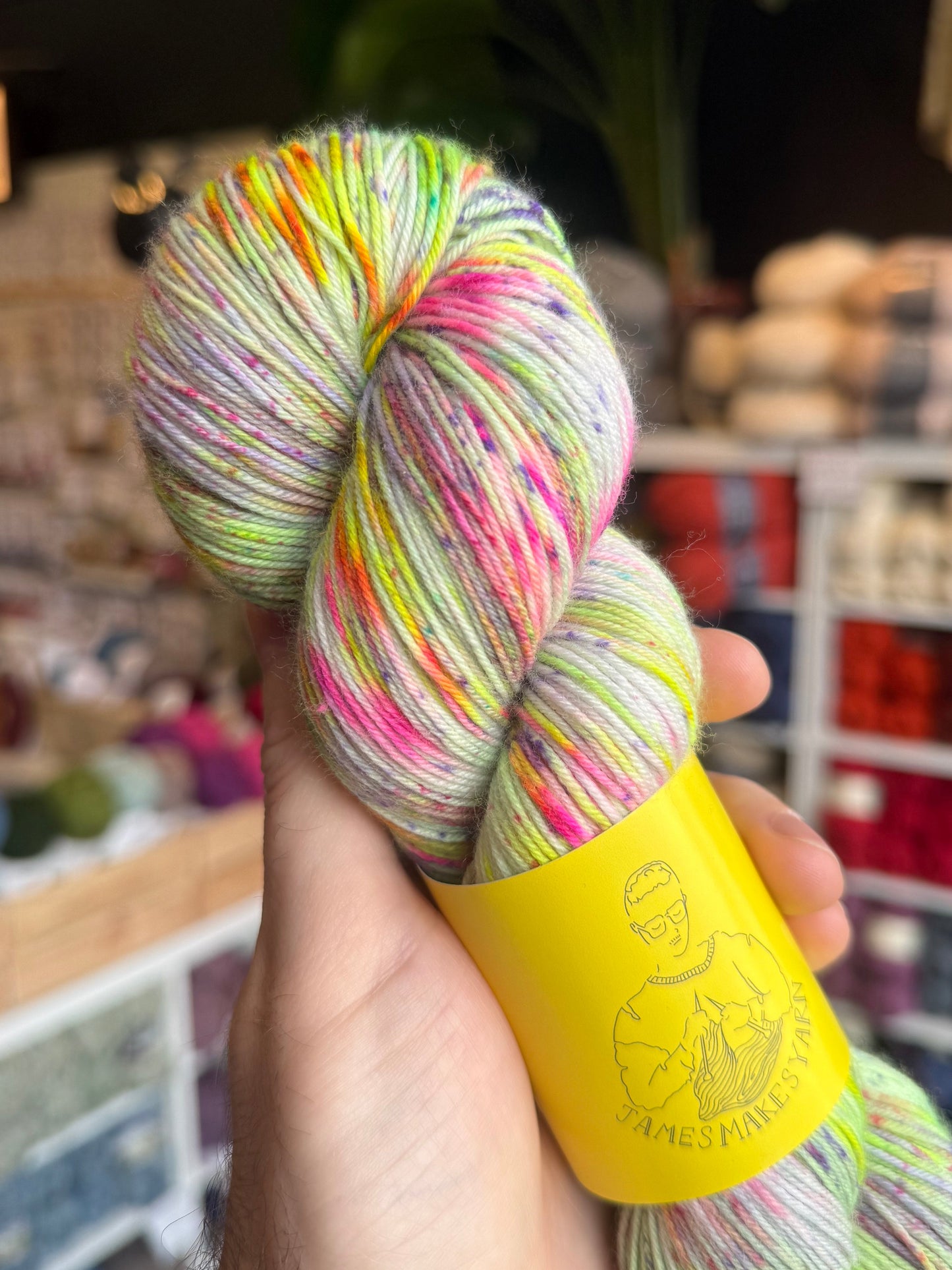 Merino 4PLY sock yarn from James Makes Yarn | Alien Superstar
