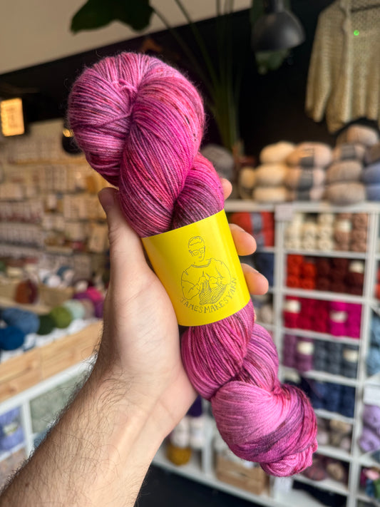 Merino 4PLY sock yarn from James Makes Yarn | Plum Pudding