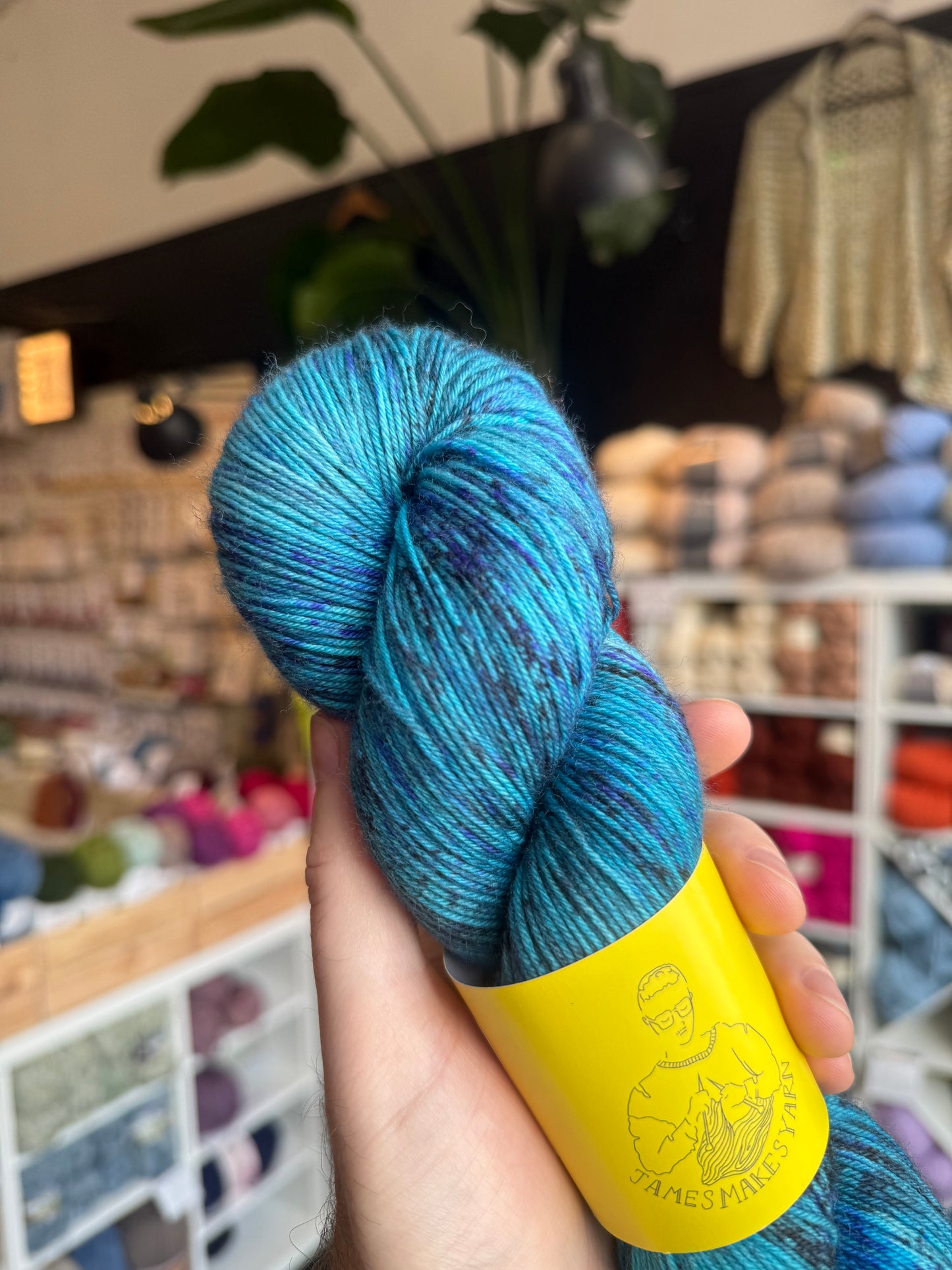 BFL 4PLY sock yarn from James Makes Yarn | Blue Steel