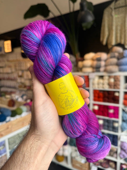 Merino 4PLY sock yarn from James Makes Yarn | Nan's Sweater Vest