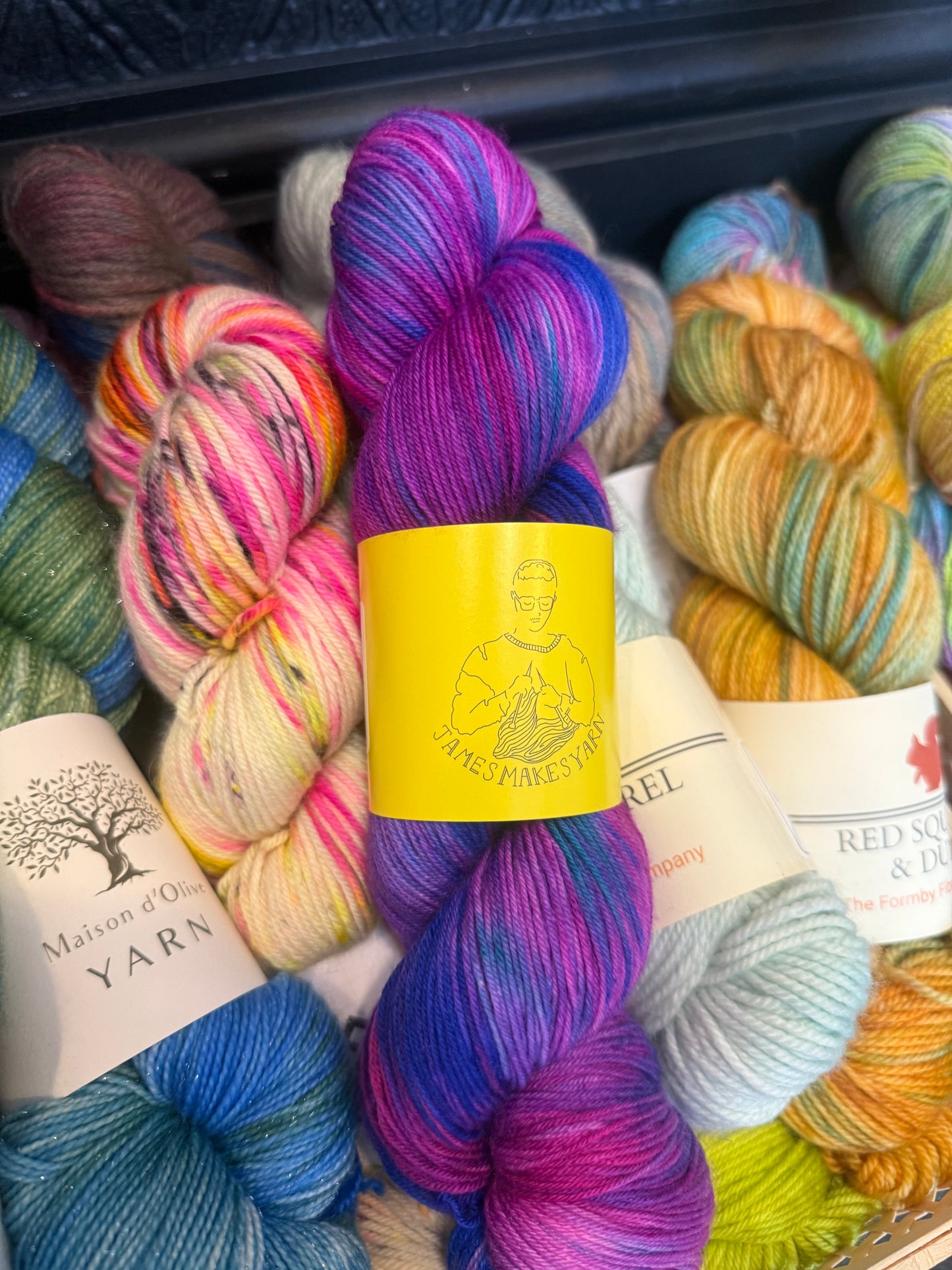 Merino 4PLY sock yarn from James Makes Yarn | Nan's Sweater Vest
