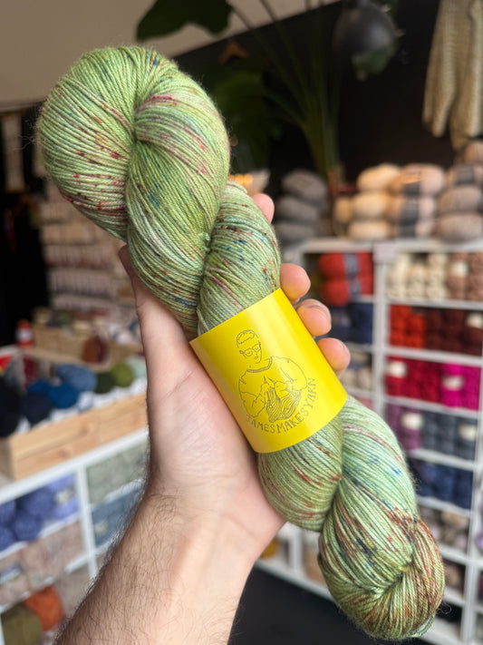 Merino 4PLY sock yarn from James Makes Yarn | Camo Jeans