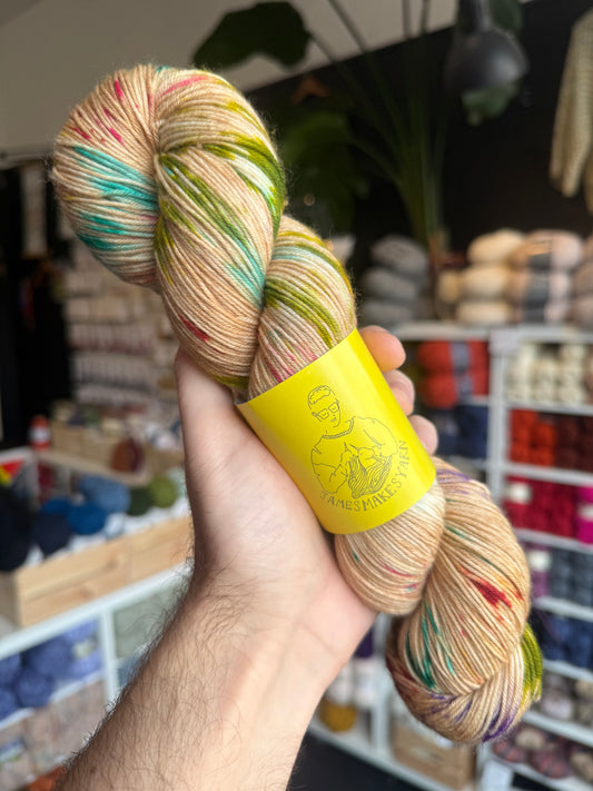 Merino 4PLY sock yarn from James Makes Yarn | Vintage Christmas