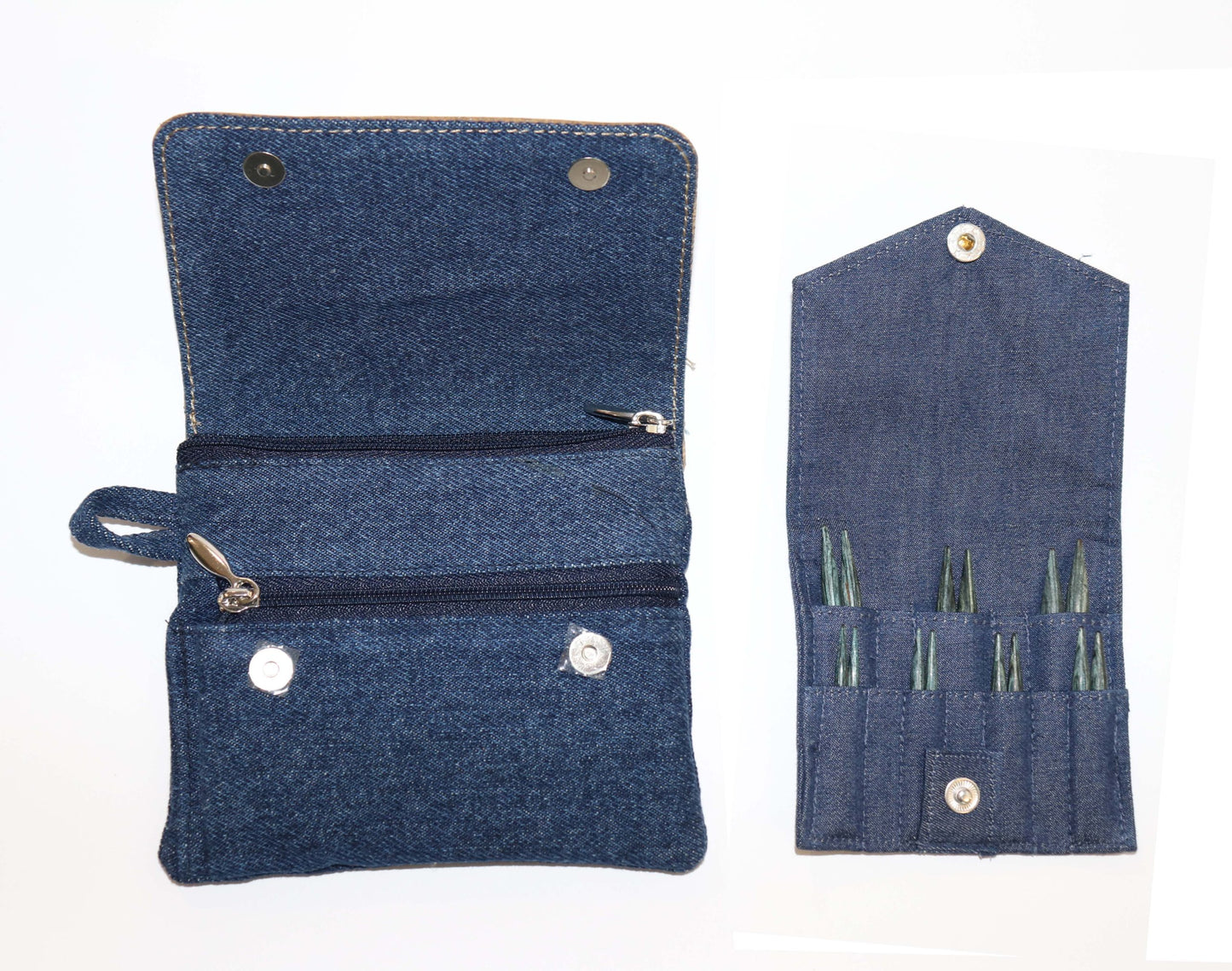 KnitPro Indigo denim Mini wood interchangeable needle set