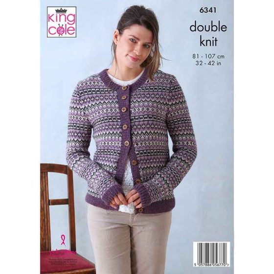 DK tank top & cardigan pattern from King Cole | 6341