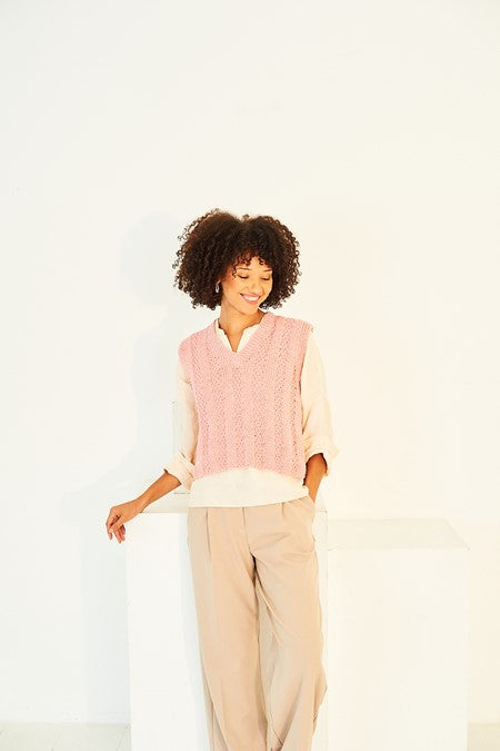 Aran waistcoat & tank pattern | 10156