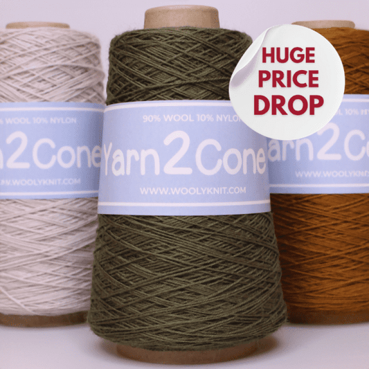 Woolyknit 3/4ply 200g sock yarn cones