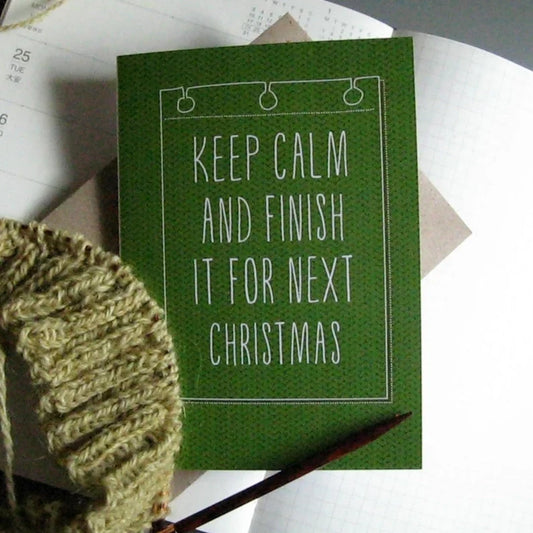 "Keep calm...Christmas" greetings card | Tilly Flop Designs