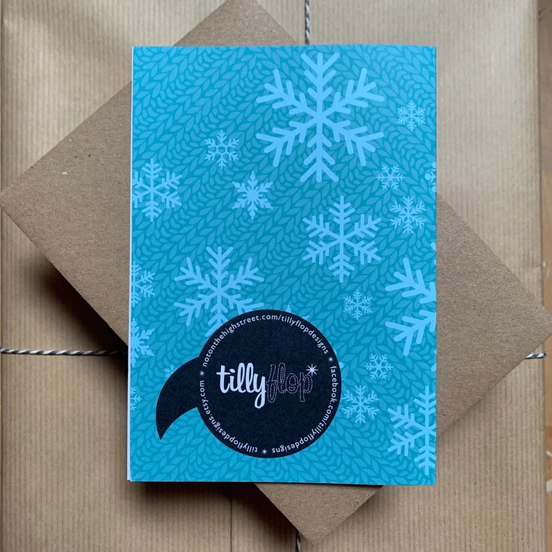 "Its beginning to look..." Christmas greetings card | Tilly Flop Designs