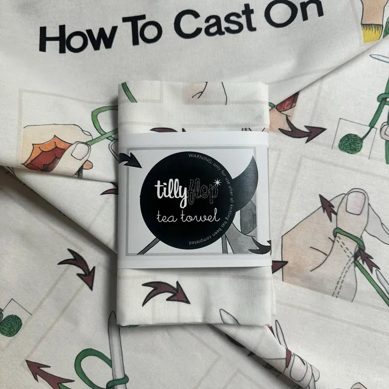 Yarn themed Tea Towels | Tilly Flop Designs