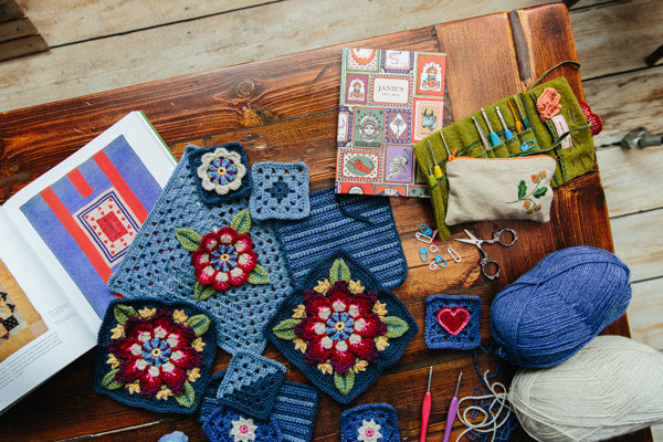 Indigo Dreams & Crimson Dreams Crochet Patterns by Janie Crow