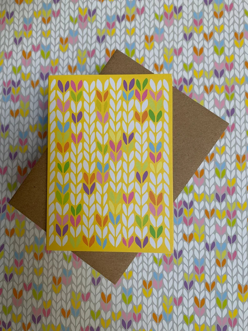 Stitch Motif greetings cards | assorted designs | Tilly Flop Designs