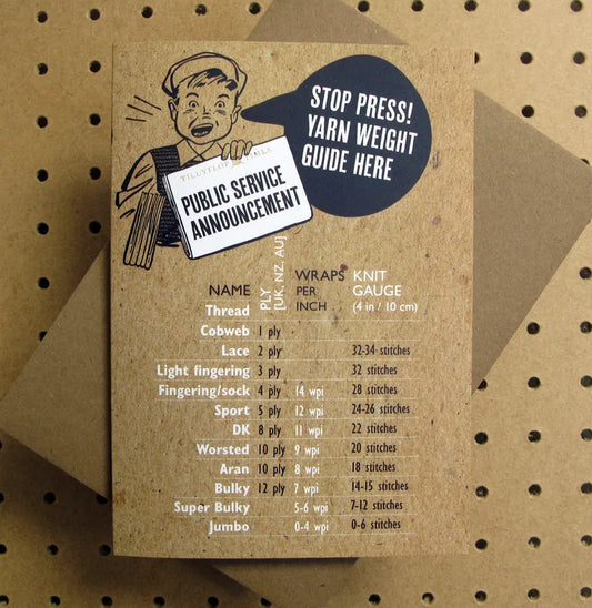 Public service... Greeting card | Tilly Flop Designs