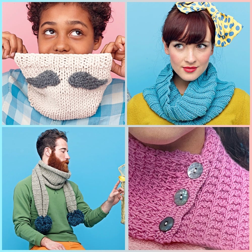 Knitted Scarves & Cowls by Fiona Goble