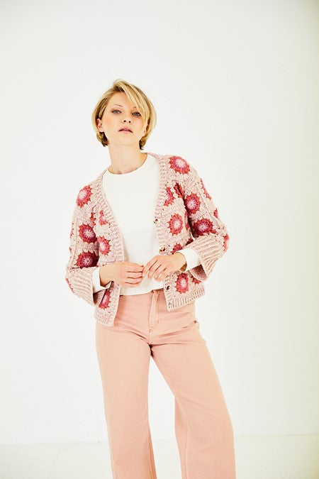 Aran Crochet Cardigan & jumper pattern | 10172