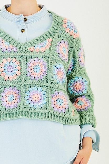 Aran Crochet Cardigan & jumper pattern | 10172