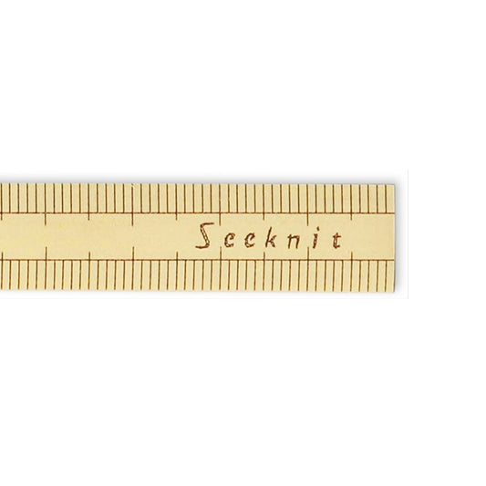 Seeknit Bamboo 10cm Gauge ruler