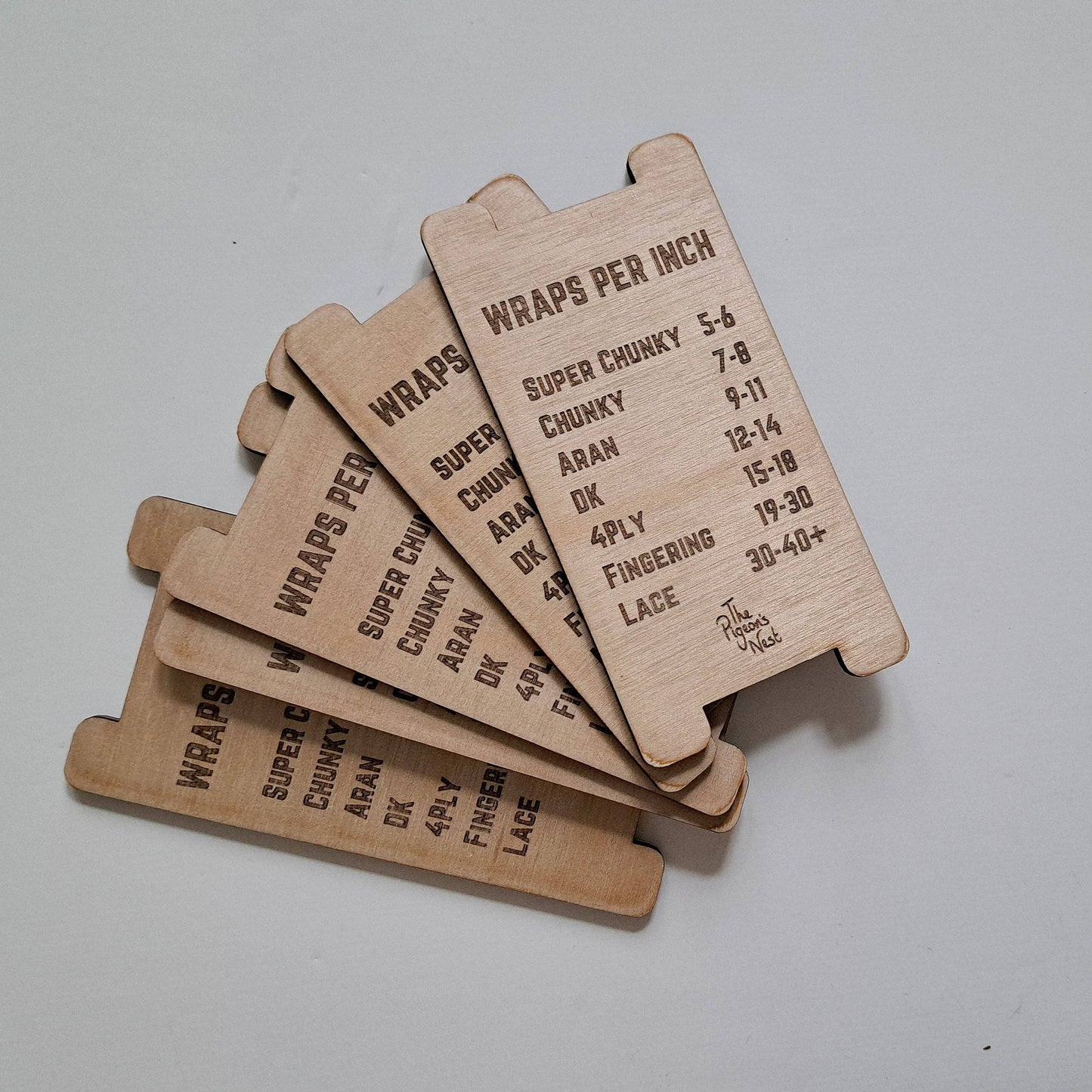 Wraps Per Inch (WPI) Yarn Weight Tool – Wooden Gauge