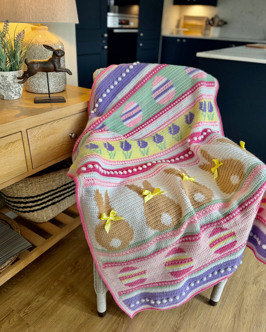 Stylecraft Easter Moments blanket kit | Made by Anita Gibney