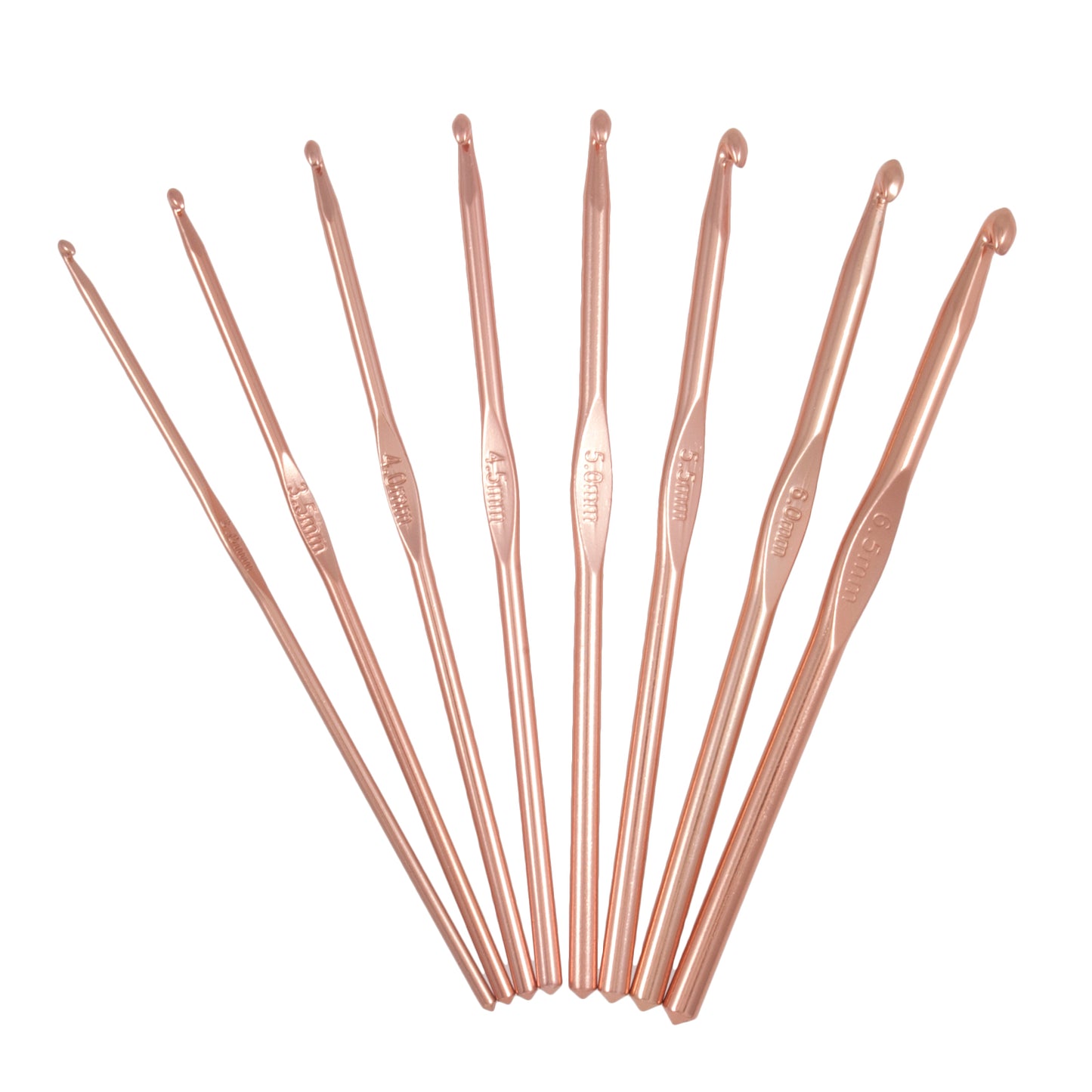 Milward Rose Gold Crochet Hooks | Aluminium