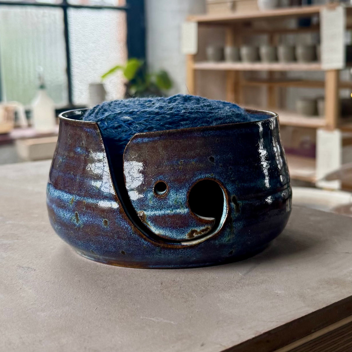 Handmade Ceramic Yarn Bowl | Calico Collective