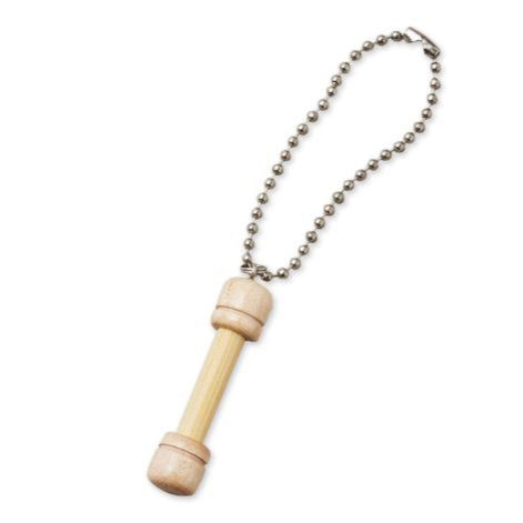 Seeknit bamboo Wraps Per Inch tool | key chain