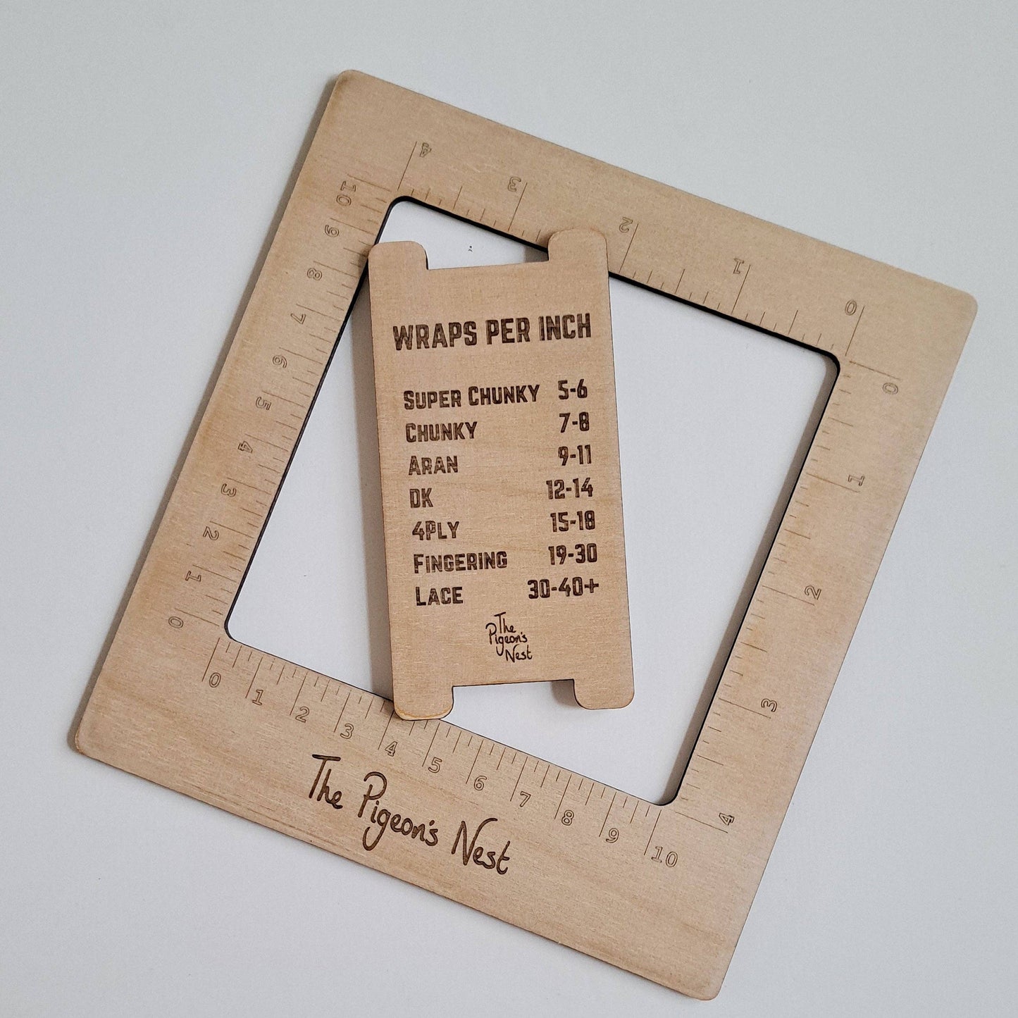 Wraps Per Inch (WPI) Yarn Weight Tool – Wooden Gauge