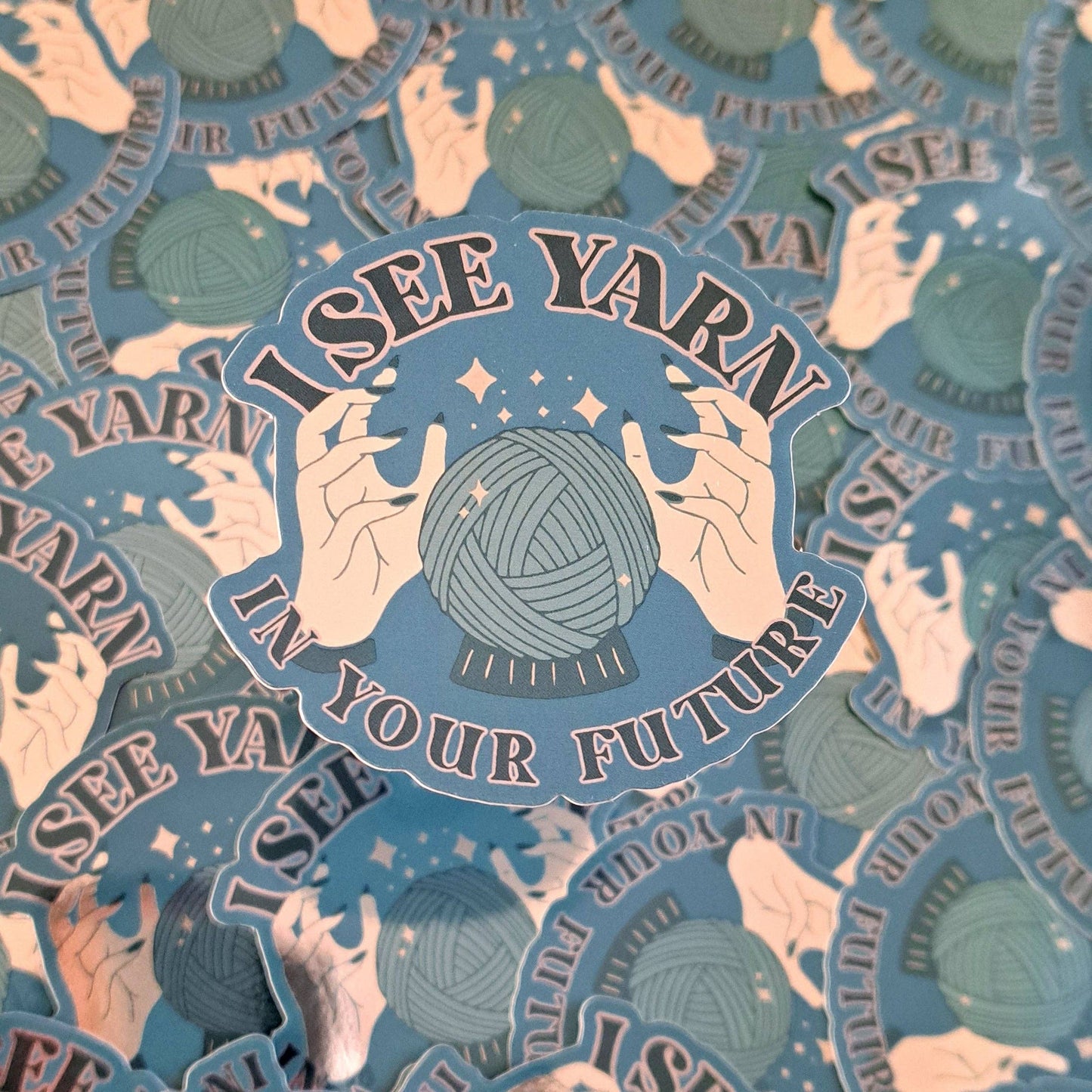 I See Yarn In Your Future Sticker | Knitting Crochet Fun