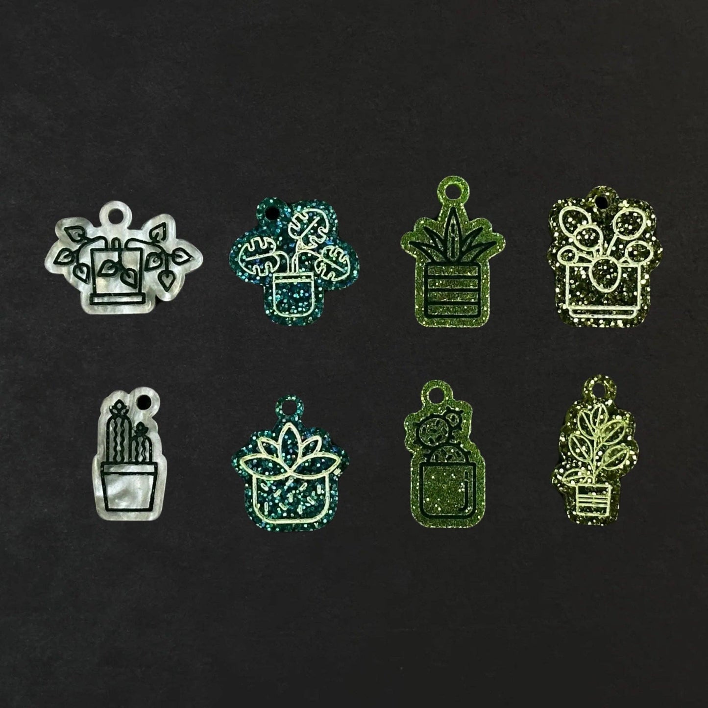 House plant stitch markers