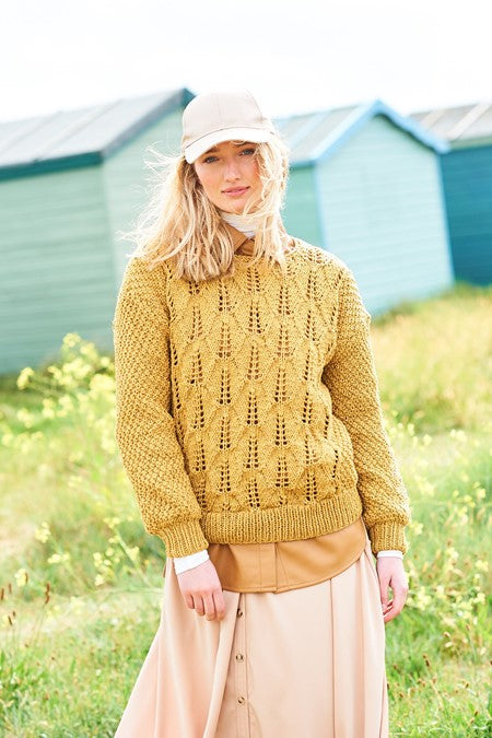 Chunky Lace sweater pattern | 9947