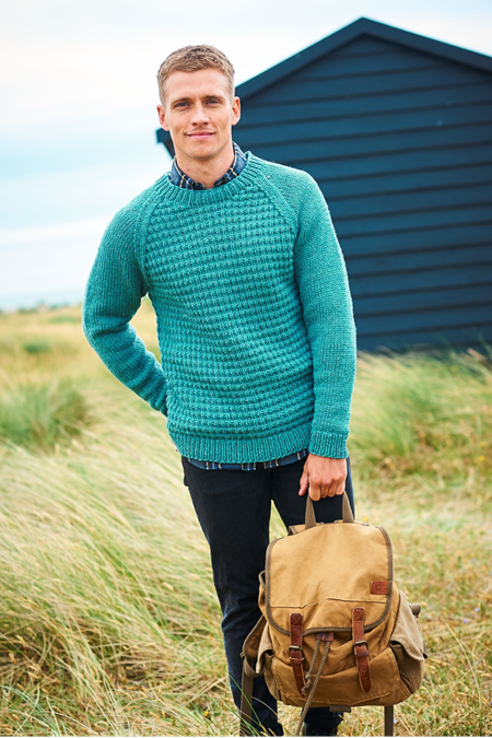 Chunky mens sweater pattern from Stylecraft | 9949