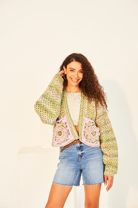 DK Crocheted Cardigan patterns | 10135