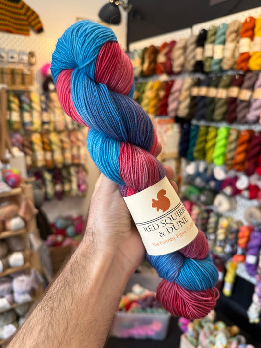 Merino Sock | tropical Orchid