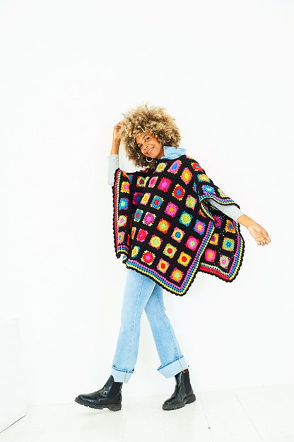 DK crochet Poncho & Blanket pattern | 10168 | Niamh Poncho