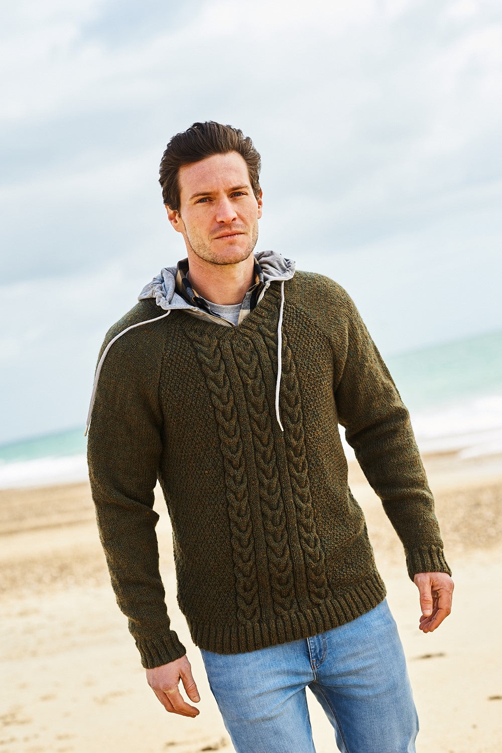 DK Men’s cabled sweater patterns from Stylecraft | 9867