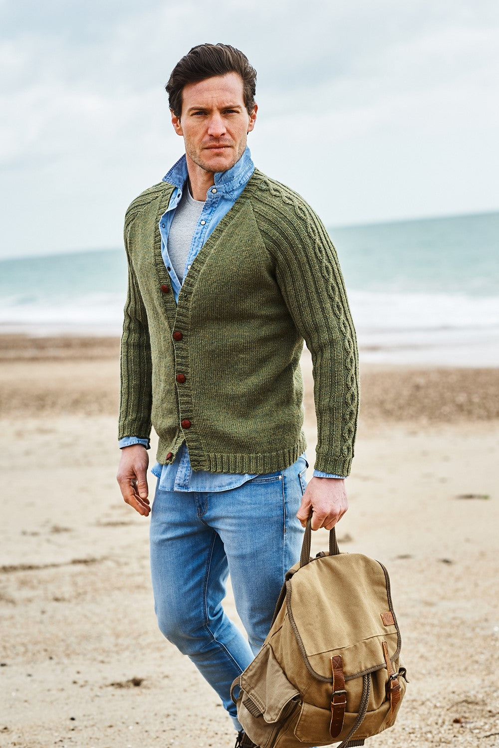 DK Men’s Cardigan pattern from Stylecraft | 9866