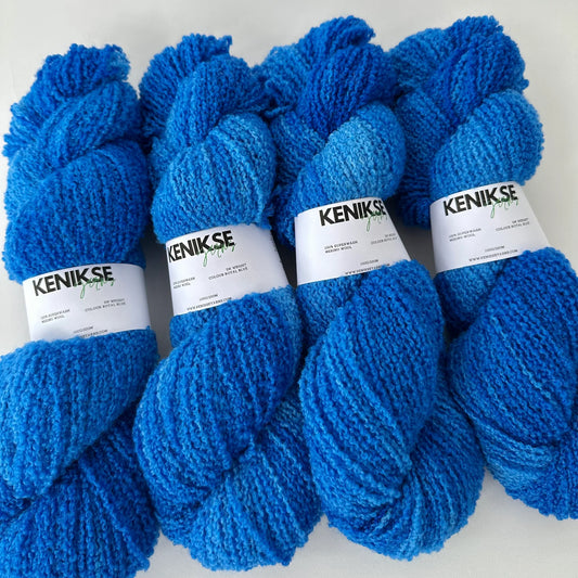 Merino DK Boucle from KENIKSE yarns | Royal Blue