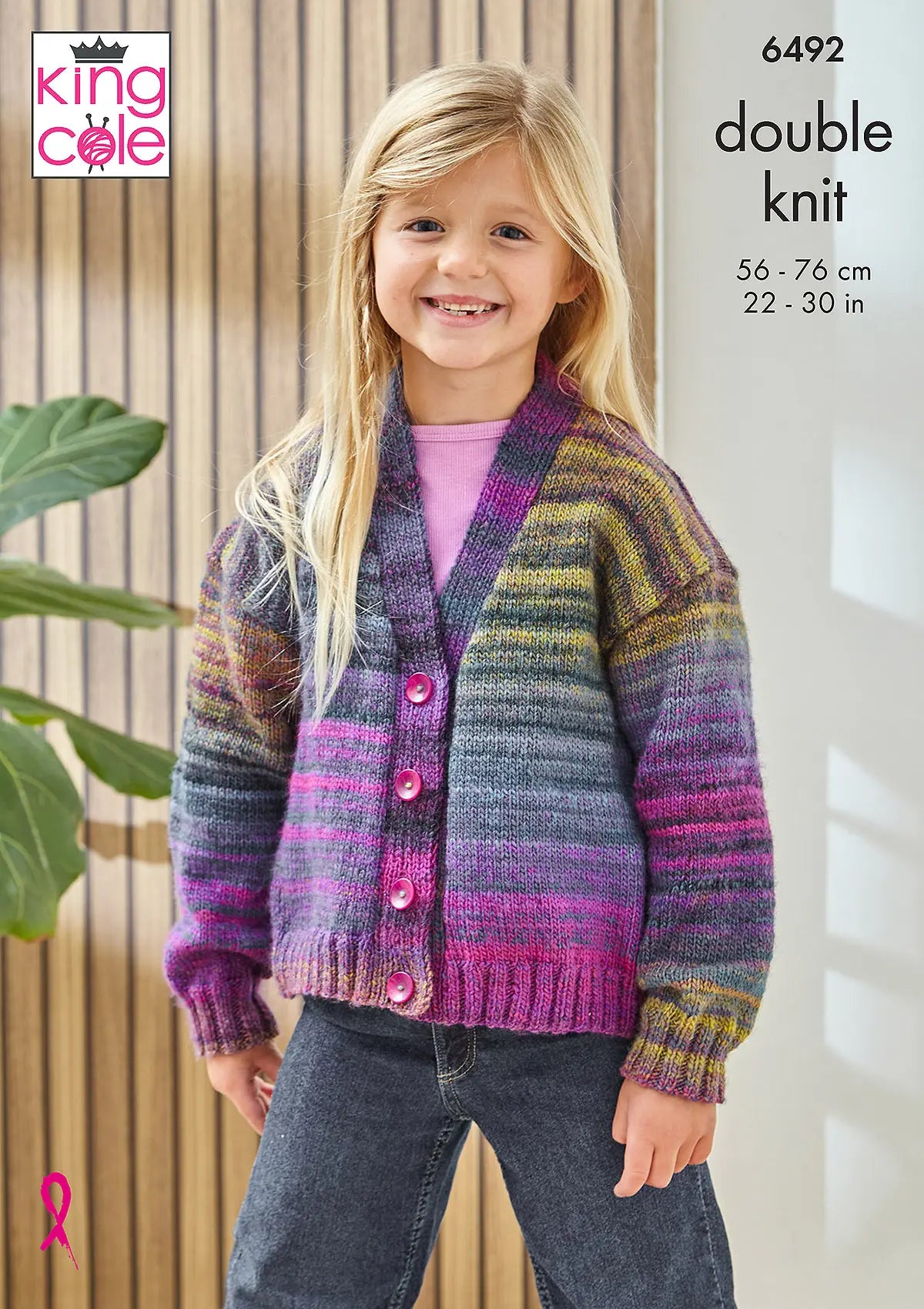Cardigans knitted in Cottagespun DK | King Cole Pattern 6492