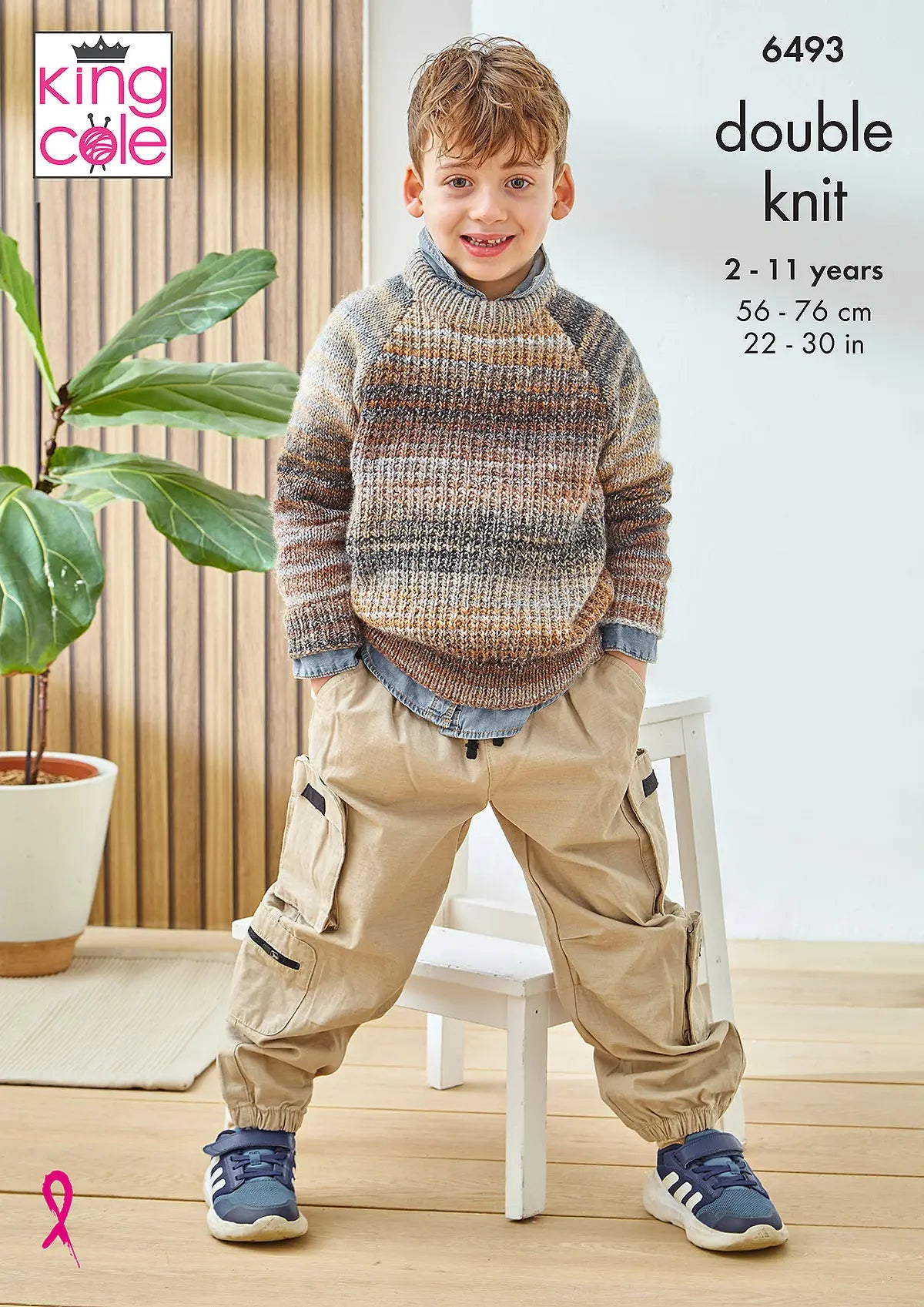 Sweaters knitted in Cottagespun DK | King Cole Pattern 6493