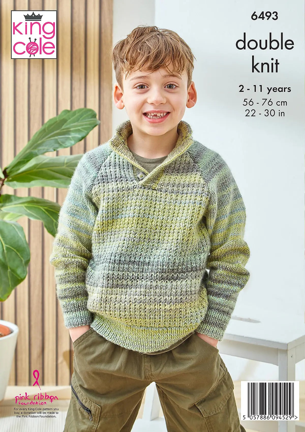 Sweaters knitted in Cottagespun DK | King Cole Pattern 6493